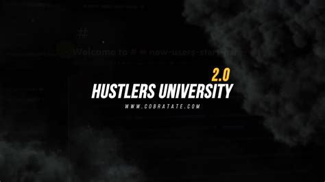 tate hustlers university|Hustlers University 2.0 Review